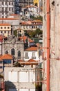 Raw view of the city Porto with old ancient buildings Royalty Free Stock Photo