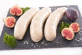 Raw white pudding Royalty Free Stock Photo