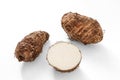 Taro or eddo root Royalty Free Stock Photo