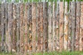 Raw wood rough fence rustic style