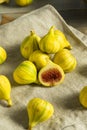 Raw Yellow Organic Tiger Figs Royalty Free Stock Photo