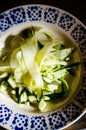 Raw zucchini slices Royalty Free Stock Photo