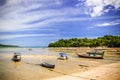 Rawai beach at low tide, Phuket, Thailand Royalty Free Stock Photo