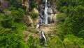 Rawana Falls in the jungle. Sri Lanka.