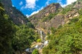 Rawana waterfall in Sri Lanka