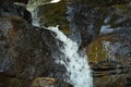 Rawana waterfall stream in montain Sri Lanka