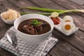 Rawon. traditional Indonesian beef black soup