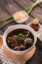 Rawon. traditional Indonesian beef black soup