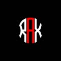 RAX letter logo abstract creative design. Royalty Free Stock Photo