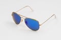 Ray Ban lenses or glasses, style, fashion. Aviator Royalty Free Stock Photo