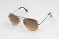 Ray Ban lenses or glasses, style, fashion. Aviator Royalty Free Stock Photo