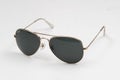 Ray Ban lenses or glasses, style, fashion. Aviator Royalty Free Stock Photo