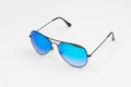 Ray Ban lenses or glasses, style, fashion. Aviator Royalty Free Stock Photo