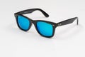 Ray Ban lenses or glasses, style, fashion. Wayfarer Royalty Free Stock Photo