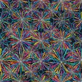 Ray colorful star diamond shape seamelss pattern Royalty Free Stock Photo