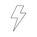 Ray electricity symbol Royalty Free Stock Photo