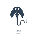 ray icon in trendy design style. ray icon isolated on white background. ray vector icon simple and modern flat symbol for web site Royalty Free Stock Photo