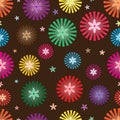 Ray inisde big small light seamless pattern Royalty Free Stock Photo