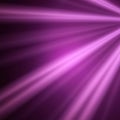 Ray light effects on black background for overlay design. Rays of light fall on empty space. Copy space. Purple lilac Royalty Free Stock Photo