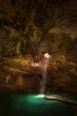 Underground cenote Suytun in Yucatan, Mexico