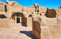 Residential architecture in ancient mud fortress, Rayen, Iran Royalty Free Stock Photo