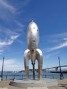 Raygun Gothic Rocketship Royalty Free Stock Photo