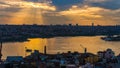 Raylight over Istanbul Royalty Free Stock Photo