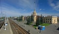 Raylway station in Petrozavodsk Royalty Free Stock Photo