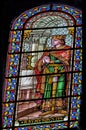 Raymond IV Toulouse Stained Glass Nimes Cathedral Gard France