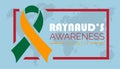 Raynauds Awareness Month is observed every year on October. Royalty Free Stock Photo