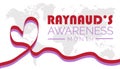 Raynauds Awareness Month is observed every year on October. Royalty Free Stock Photo