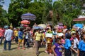 A traditional Buddhist ceremony, Kathin, held at Wat Huytubmon