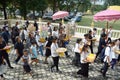 A traditional Buddhist ceremony, Kathin, held at Wat Huytubmon