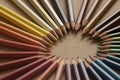 Rays of color pencils
