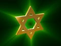 Among rays of gold Star of David Royalty Free Stock Photo