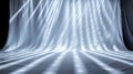 Rays of Light Shining on Fabric Backdrop Creating Dramatic Shadow Effect Royalty Free Stock Photo