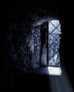 Moonlight through the window Royalty Free Stock Photo