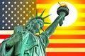 National symbol of America Freedom to illuminate the world