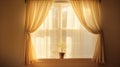 rays sun in window Royalty Free Stock Photo