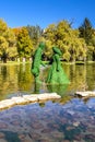 Razlog, Bulgaria lake, man and woman figurines