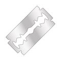 Razor blade design isolated on white background Royalty Free Stock Photo