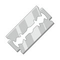 Razor blade design isolated on white background Royalty Free Stock Photo