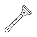 razor hygiene line icon vector illustration