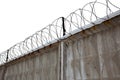 Razor Wire Above a Fence Royalty Free Stock Photo