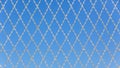 Razor Wire Security Fence Panoramic Blue Sky Royalty Free Stock Photo