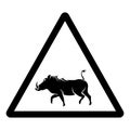 Razorback Area Symbol Sign, Vector Illustration, Isolate On White Background Label. EPS10