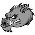 Razorback Mascot Illustration Royalty Free Stock Photo