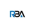 RBA Initial Letter Logo Design Royalty Free Stock Photo