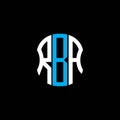RBA letter logo abstract creative design. Royalty Free Stock Photo