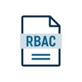 RBAC Security Icon Design Royalty Free Stock Photo